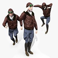Flyboy Barnstorm Pilot - MOCAP Rig and Motion Capture Data