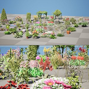 3D Modular Forest plants Pack