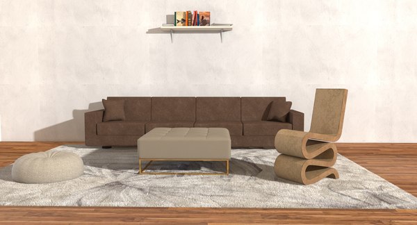 3D living room