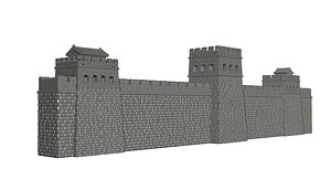 The great wall of china 3D model