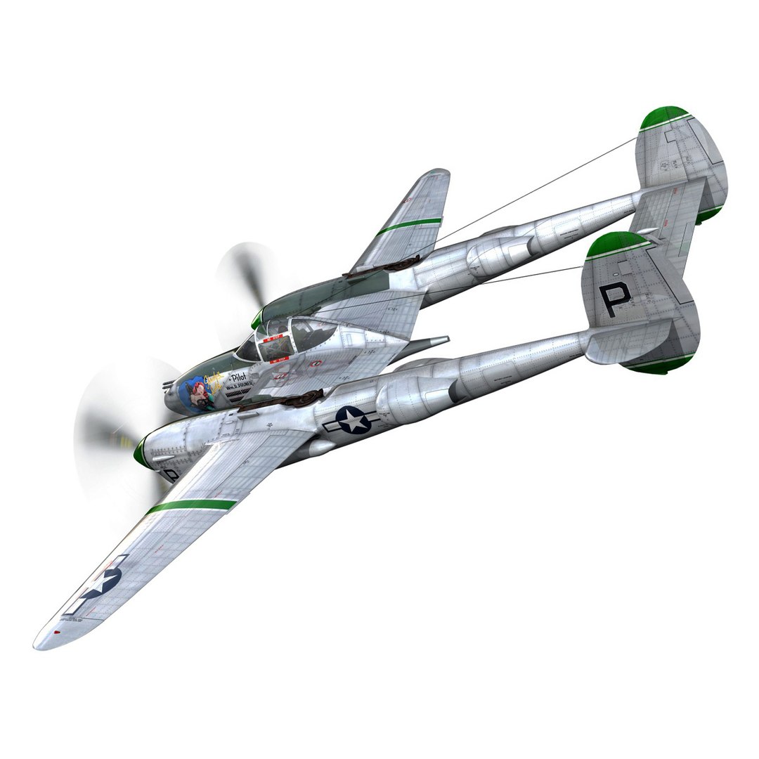 3d Lockheed Lightning - Shadys