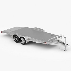 3D model car trailer