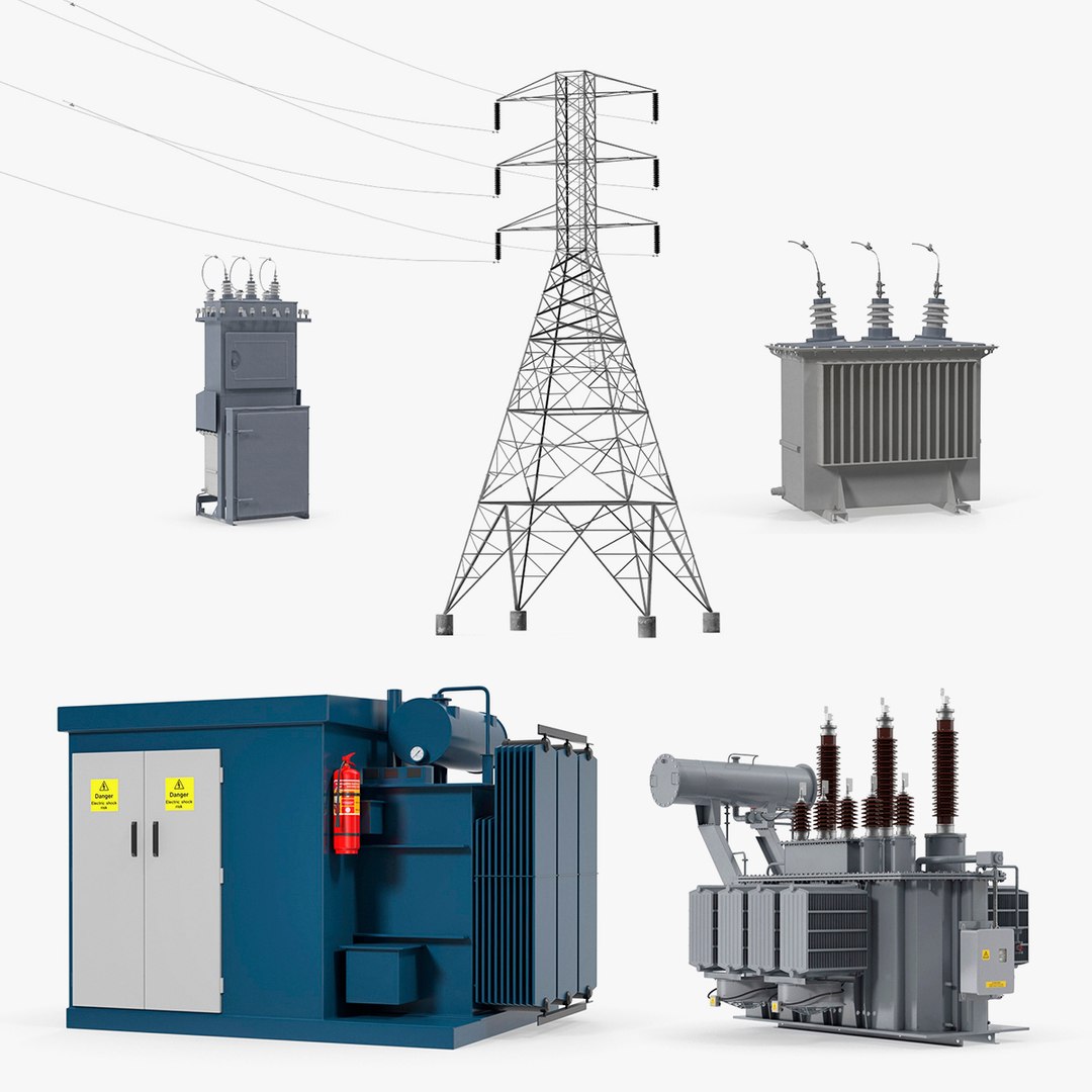 Electrical Accessories Collection 3D model preview