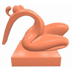 Abstract sculpture M118 3D