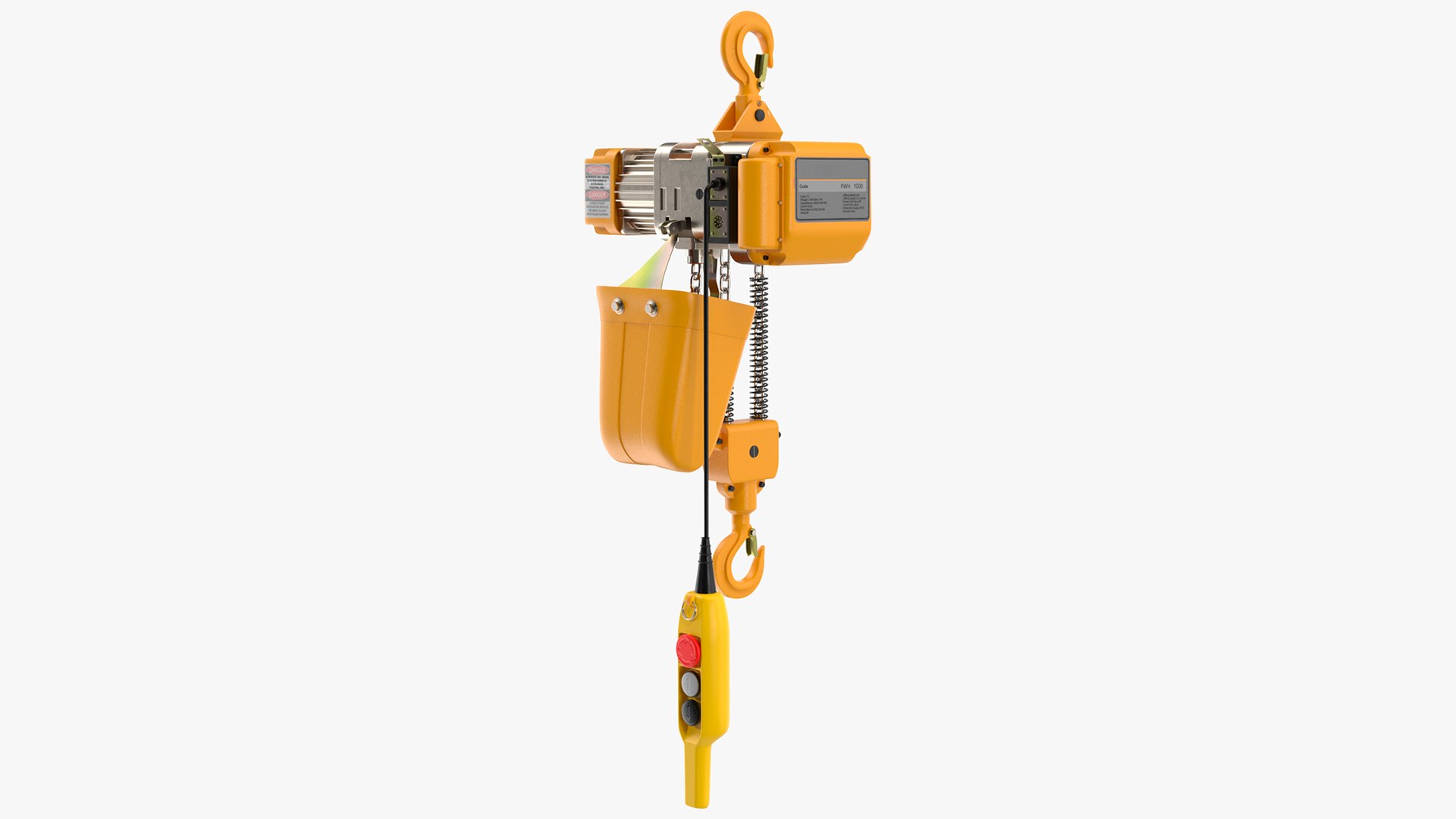 Electric Chain Hoist 1T 3D model preview