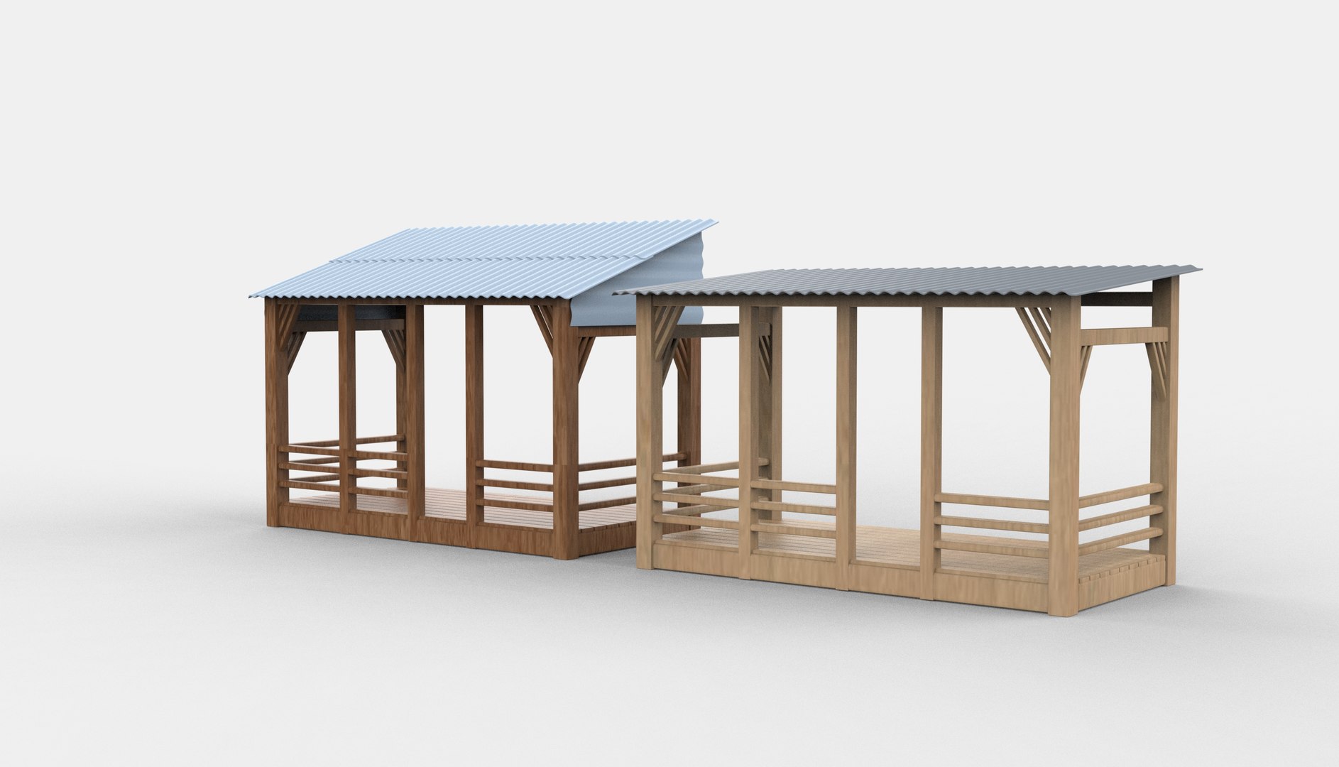 Wooden Veranda 3D Model 3D - TurboSquid 2411225