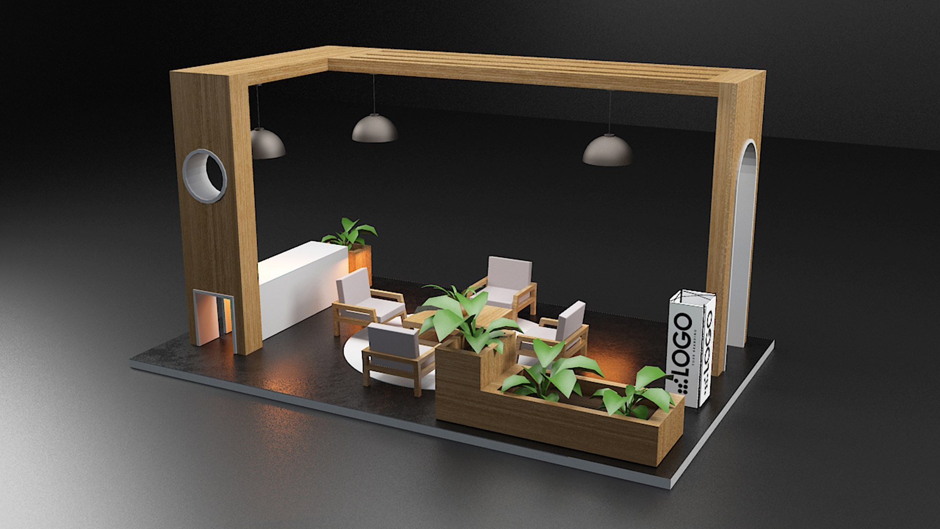 Modern Exhibition Stand Trade Show Booth 4 in1 Collection 3D model https://p.turbosquid.com/ts-thumb/i3/NT0V8X/AF/6/jpg/1788286088/1920x1080/fit_q87/1758beaa2ea19ae3c1b8a9c5d07618bbfd2f6120/6.jpg