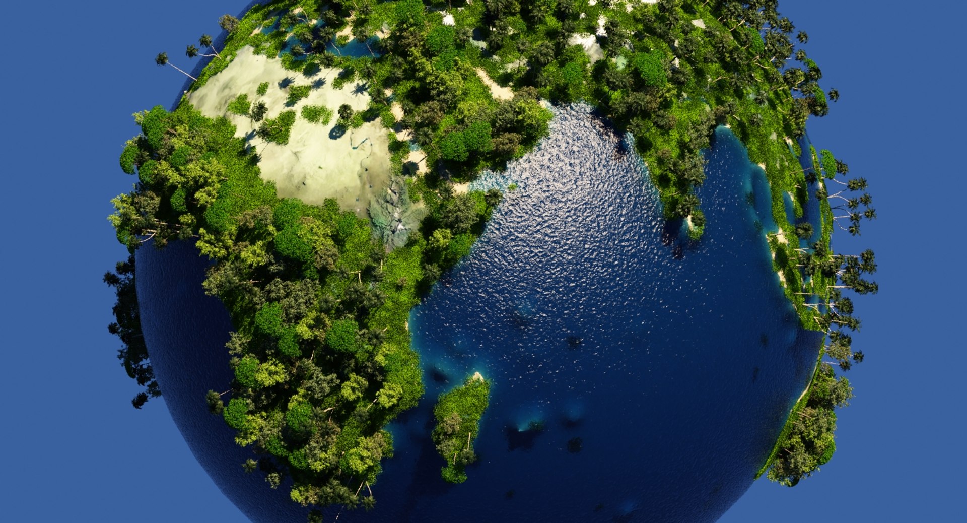 Green earth trees model - TurboSquid 1504375