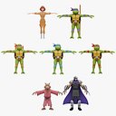 Collezione di cartoni animati TMNT