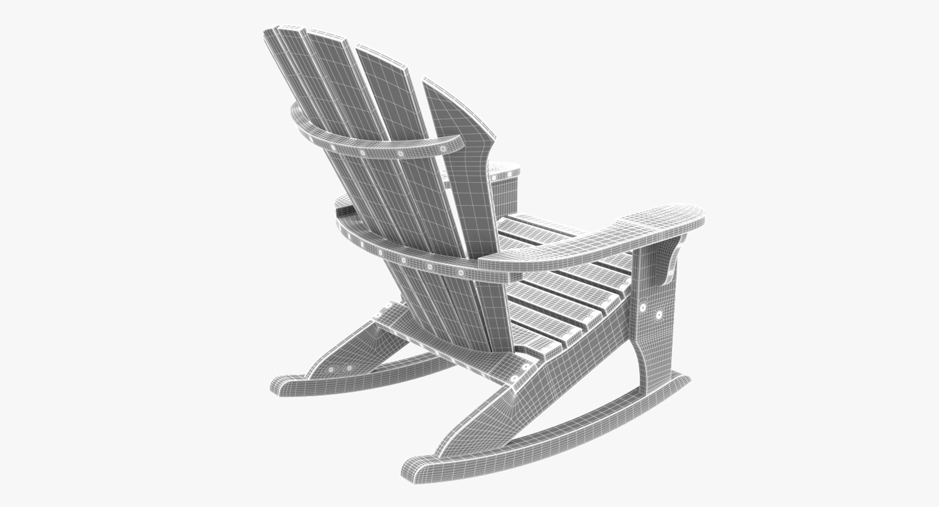 3d Model Of Chair Rocker Atlantic