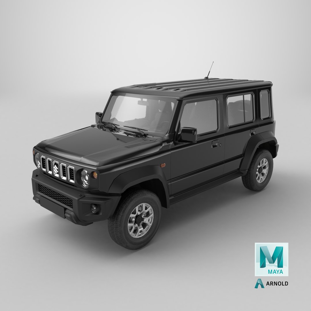 Black SUV Suzuki Jimny 2025 3D model https://p.turbosquid.com/ts-thumb/i3/Qgys5T/Xj/stemcell_maya_arnold_render/png/1743799163/1920x1080/fit_q87/1a769fc4f7af42d598a7850c3aeb1f71513c3708/stemcell_maya_arnold_render.jpg
