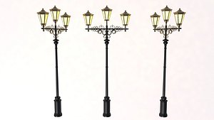 classic street lamp 3D model
