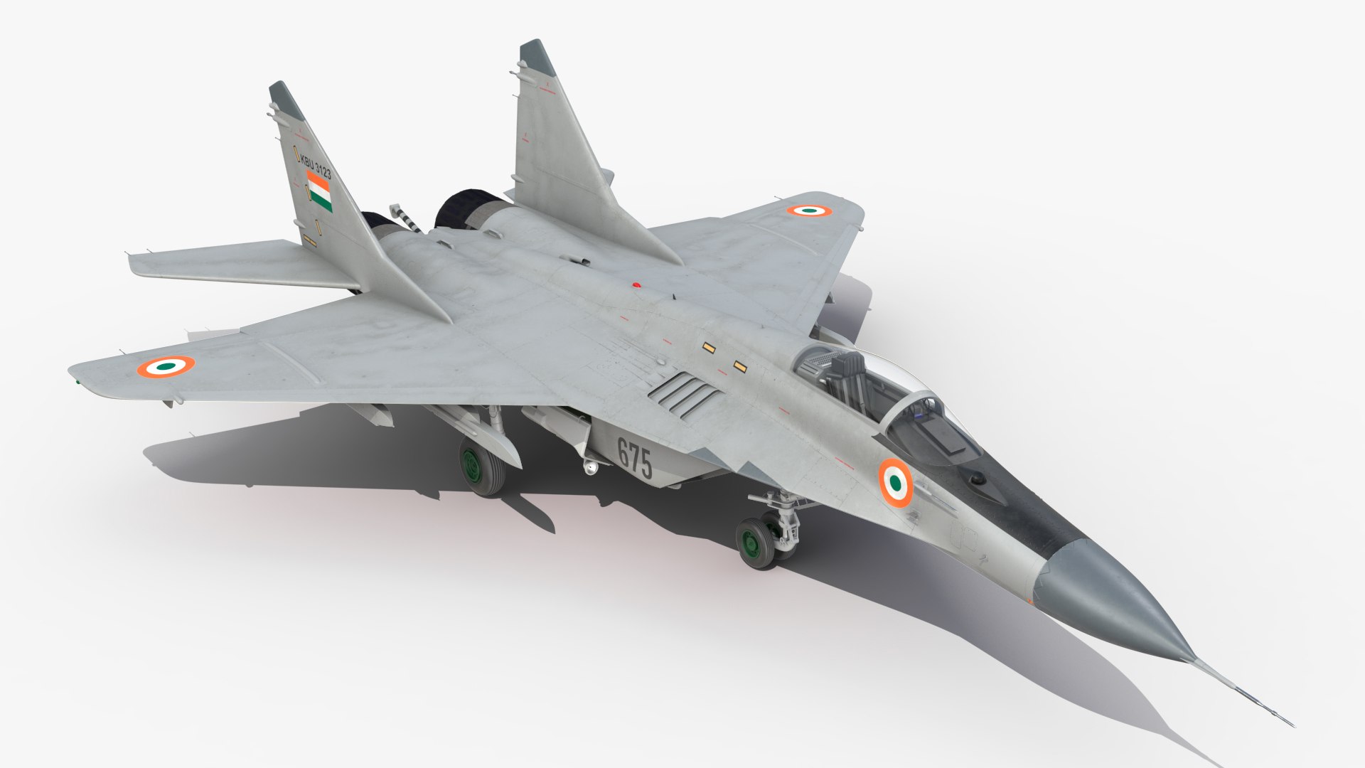 3D MiG 29K Multirole Fighter Aircraft Indian Navy https://p.turbosquid.com/ts-thumb/i3/V7QMar/74/mig29kmultirolefighteraircraftindiannavymb3dmodel021/jpg/1638184066/1920x1080/fit_q87/2f855f2a99689def63fc8092ea8963c74622a34e/mig29kmultirolefighteraircraftindiannavymb3dmodel021.jpg