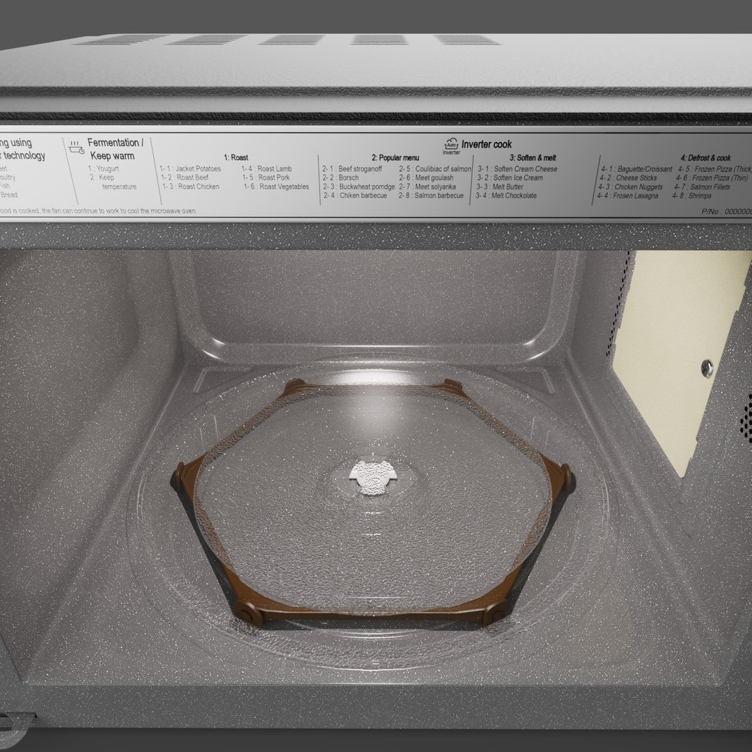 Microwave oven LG MH6336GIB NeoChef 3D model - TurboSquid 1721804