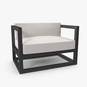 1 Seater Outdoor Sofa 3D model
