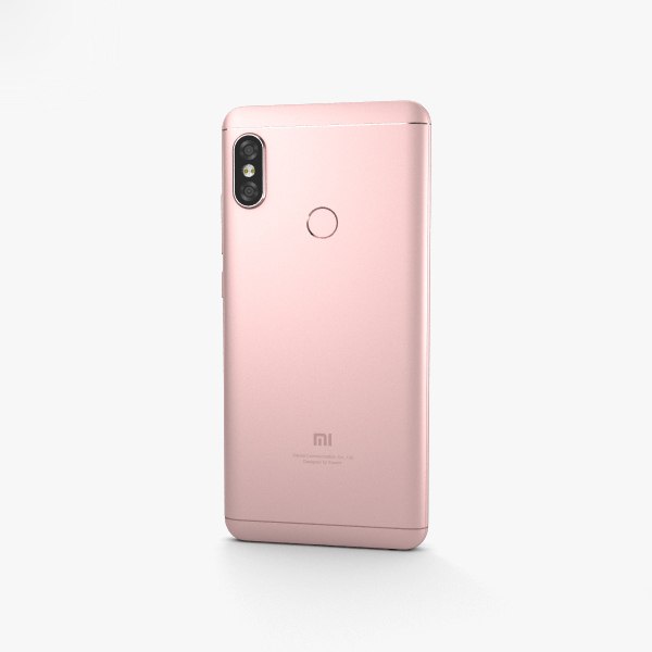 modelo 3d Xiaomi Redmi Note 5 Pro Rose Gold TurboSquid 1416549