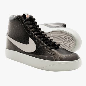 3D model Nike Blazer Mid 77 Vintage - Black
