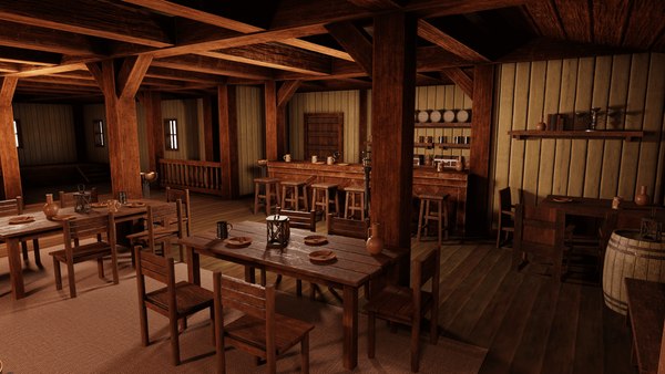 Inn medieval 3D model - TurboSquid 1680235