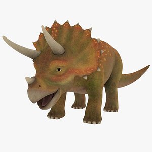Triceratops ANIMATED 3D model