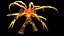 Low-Poly-Modell des Charakters Lava Creature