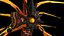 Low-Poly-Modell des Charakters Lava Creature