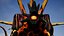 Low-Poly-Modell des Charakters Lava Creature