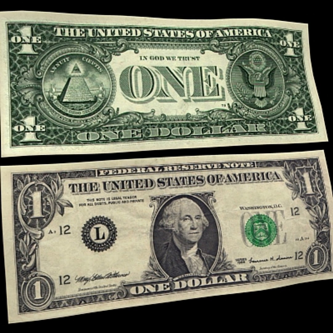 Dollar Bill 3d Model