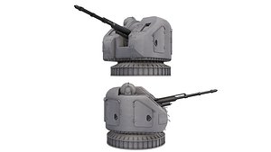 3D AK 176  Naval Gun model