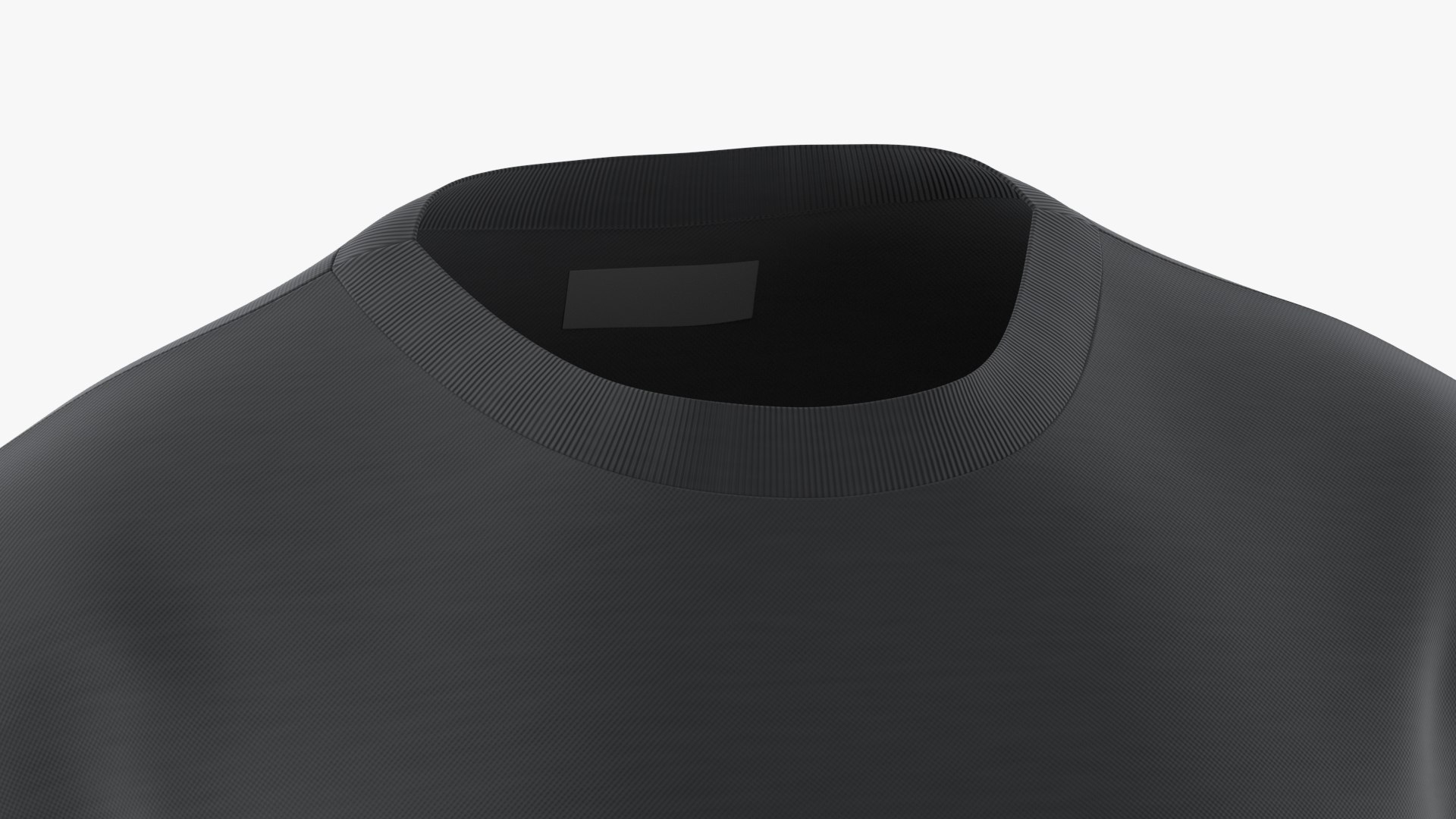 Black t-shirt 3D model - TurboSquid 1299520