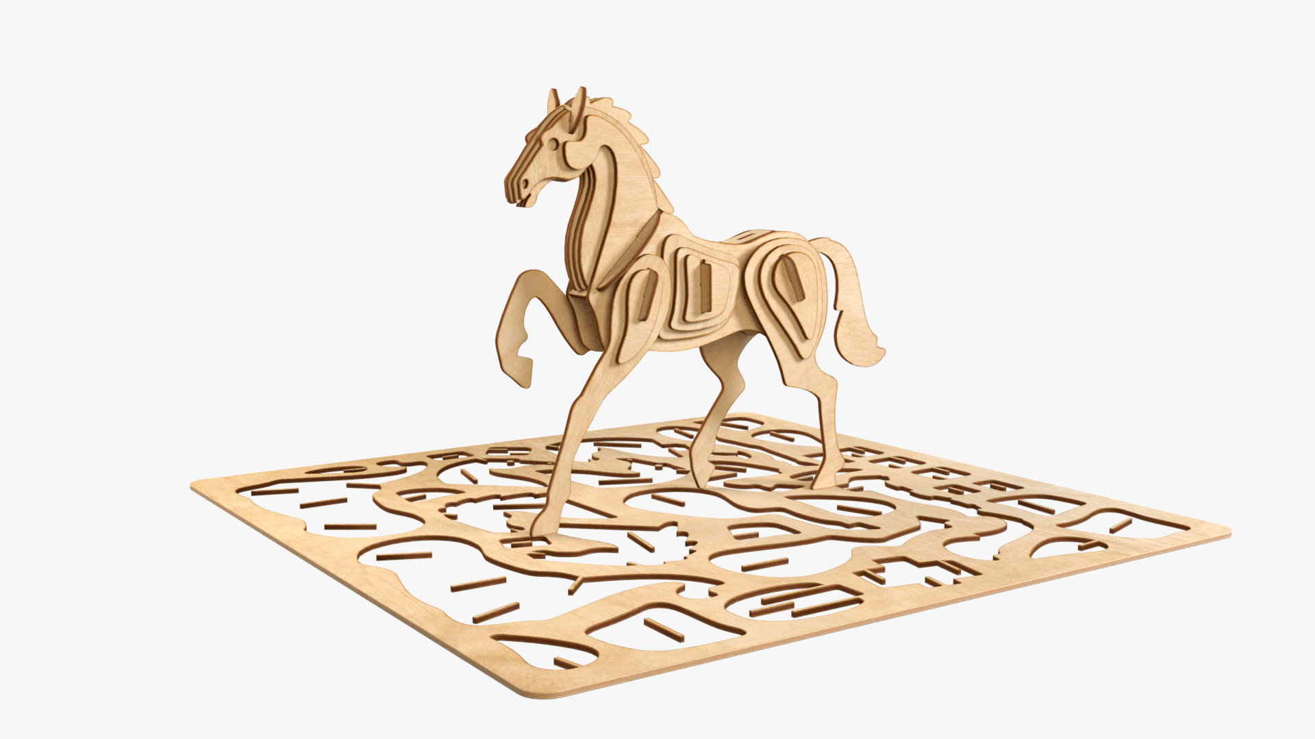 Horse Laser Cut Animation 3D Model - Turbosquid 1452683