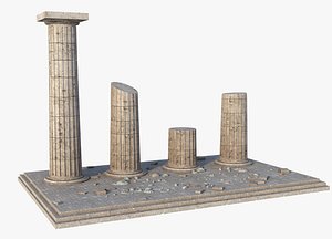 3D greek column