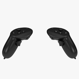 3D model Meta Quest Touch Pro Controllers