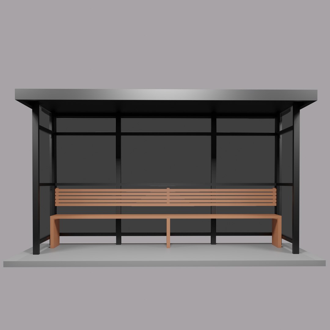 3D model bus stop https://p.turbosquid.com/ts-thumb/i4/0O25Lx/5V/busstop1/jpg/1640963892/1920x1080/fit_q87/625a08217b29c0f8bcd416cee5b06ae0fd9bf977/busstop1.jpg