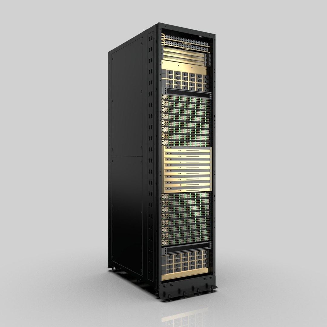 modelo 3d Rack de servidores para centros de datos, modelo de gabinete ...