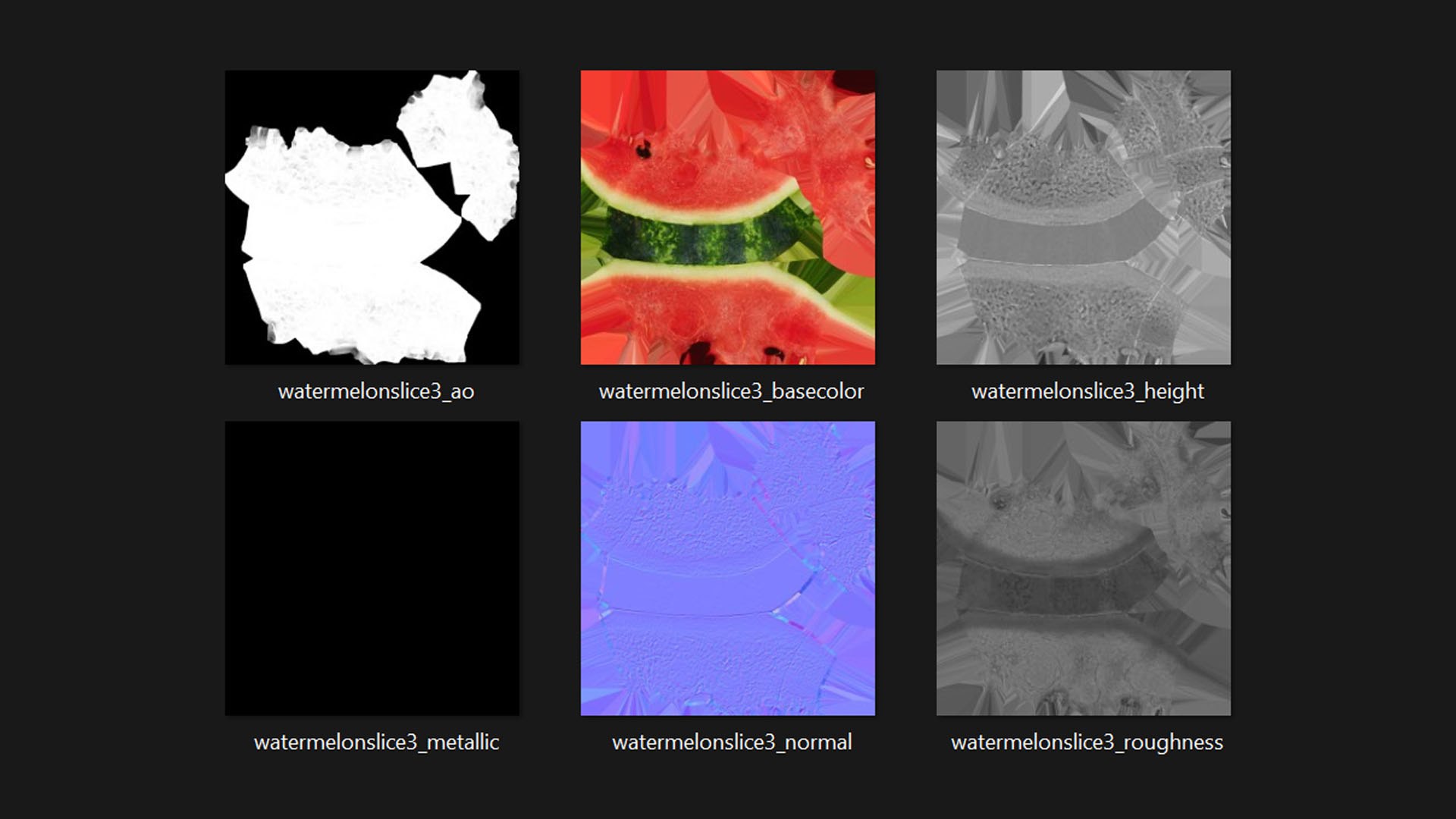 3D Watermelon Slice 03 https://p.turbosquid.com/ts-thumb/i4/5zSsaj/wv/watermelonslice3_d0005/jpg/1745342018/1920x1080/fit_q87/0545f362befbd9250e56625ac233f30f0b4299c1/watermelonslice3_d0005.jpg