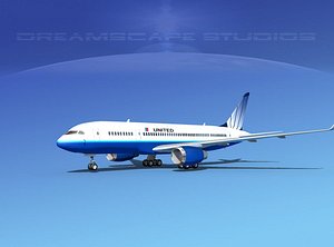 3d airline boeing 787-8 787 model