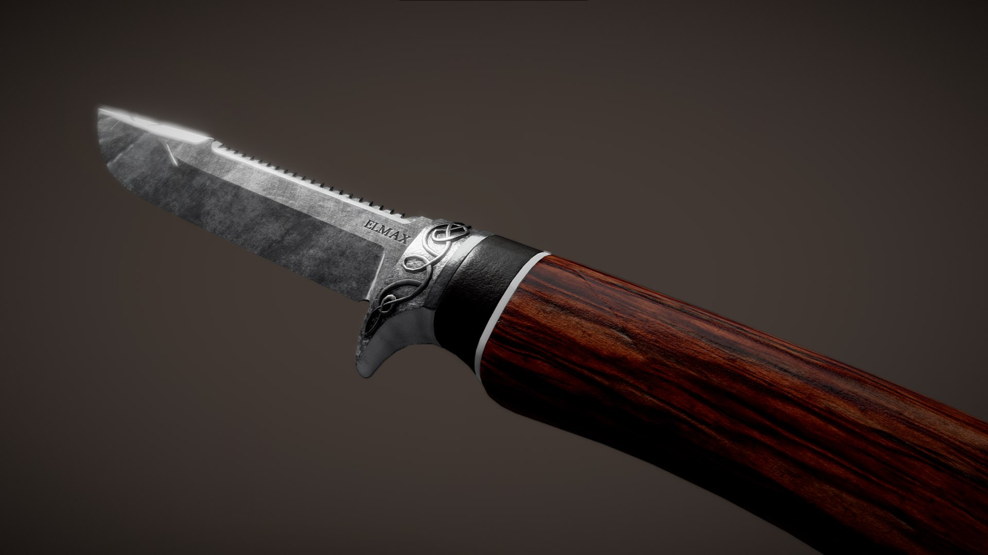 3D Hunter Knife model TurboSquid 1725234
