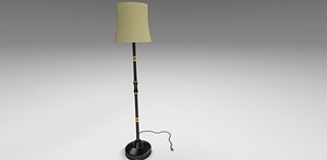 3D model lamp modeled bulb