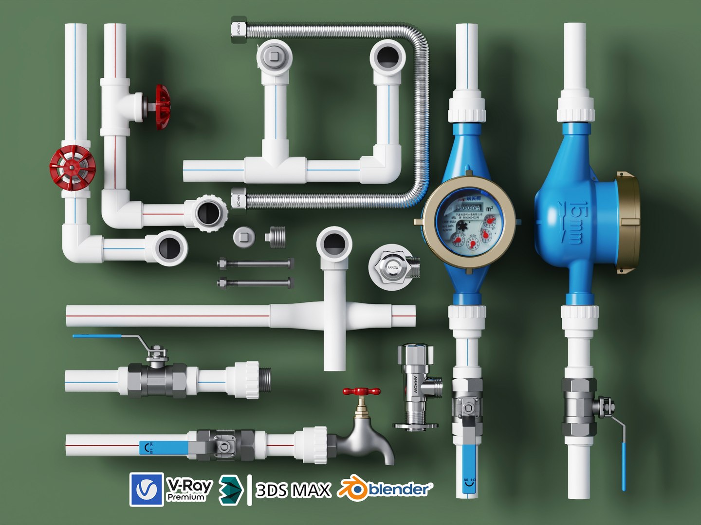 PPR Pipe Water Meter Plumbing Hardware Pack 3D model https://p.turbosquid.com/ts-thumb/i4/CHFhBI/Dp/11/jpg/1780911313/1920x1080/fit_q87/d1d00edc713b19302c9510e424374b506193e9f8/11.jpg