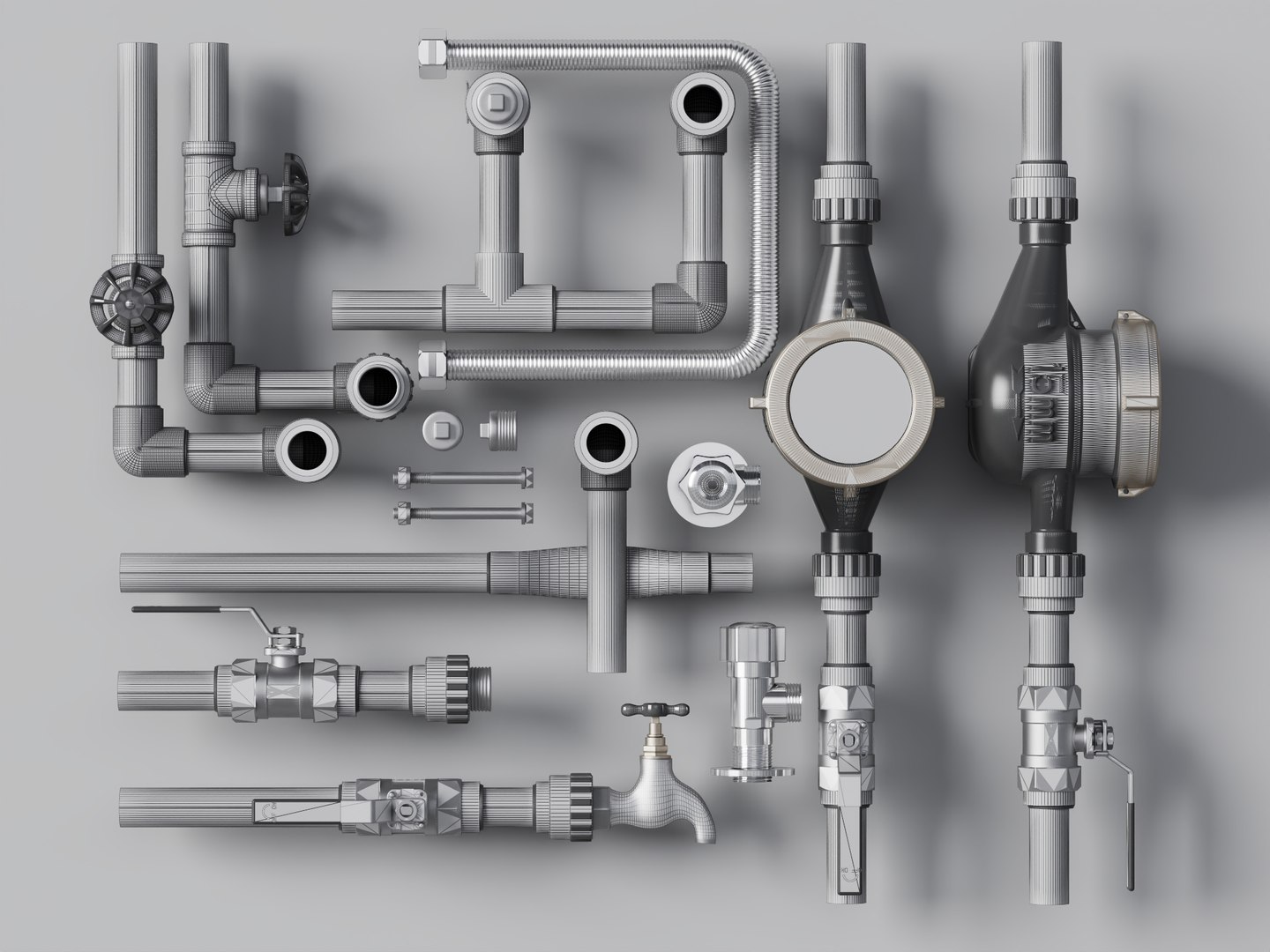 PPR Pipe Water Meter Plumbing Hardware Pack 3D model https://p.turbosquid.com/ts-thumb/i4/CHFhBI/o4/112/jpg/1780911342/1920x1080/fit_q87/30674e3698a528edd81e92b0a3412f159e3b7160/112.jpg