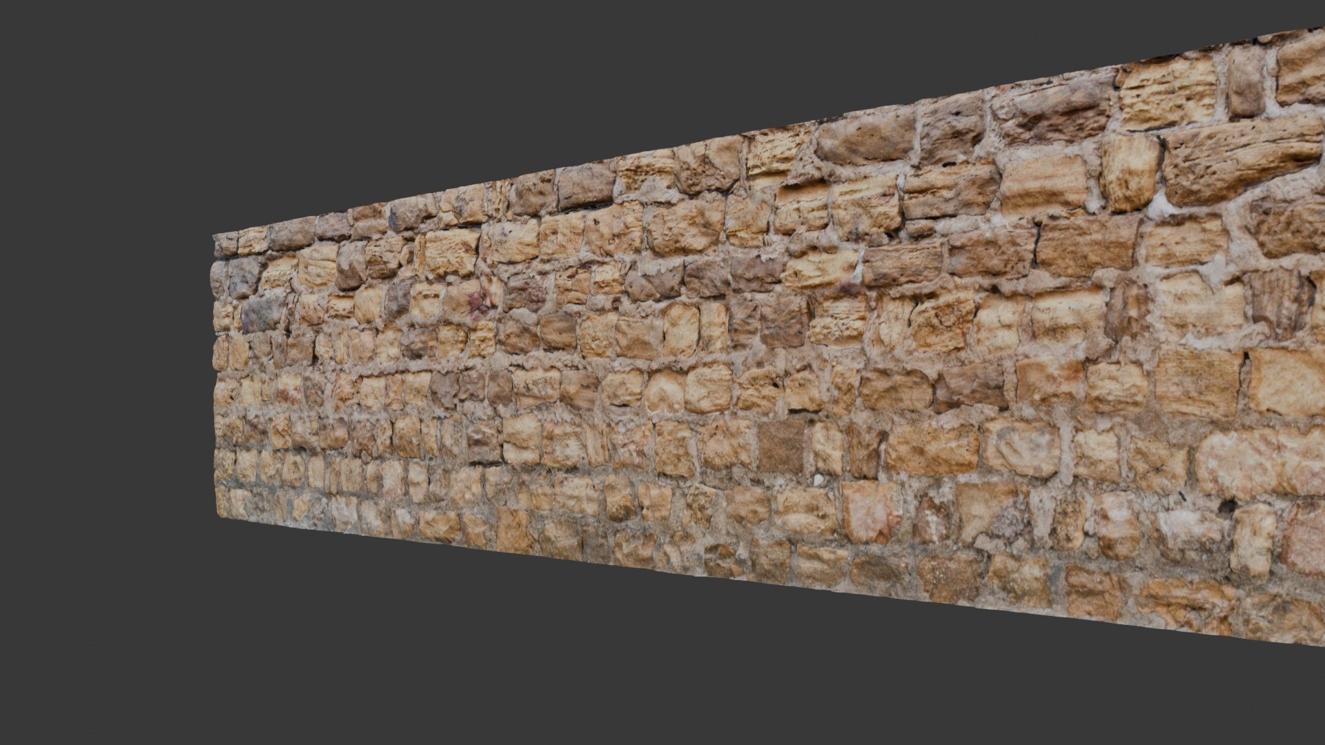 3D Weathered Sandstone Brick Wall - 3D Photogrammetry Scan Model ...