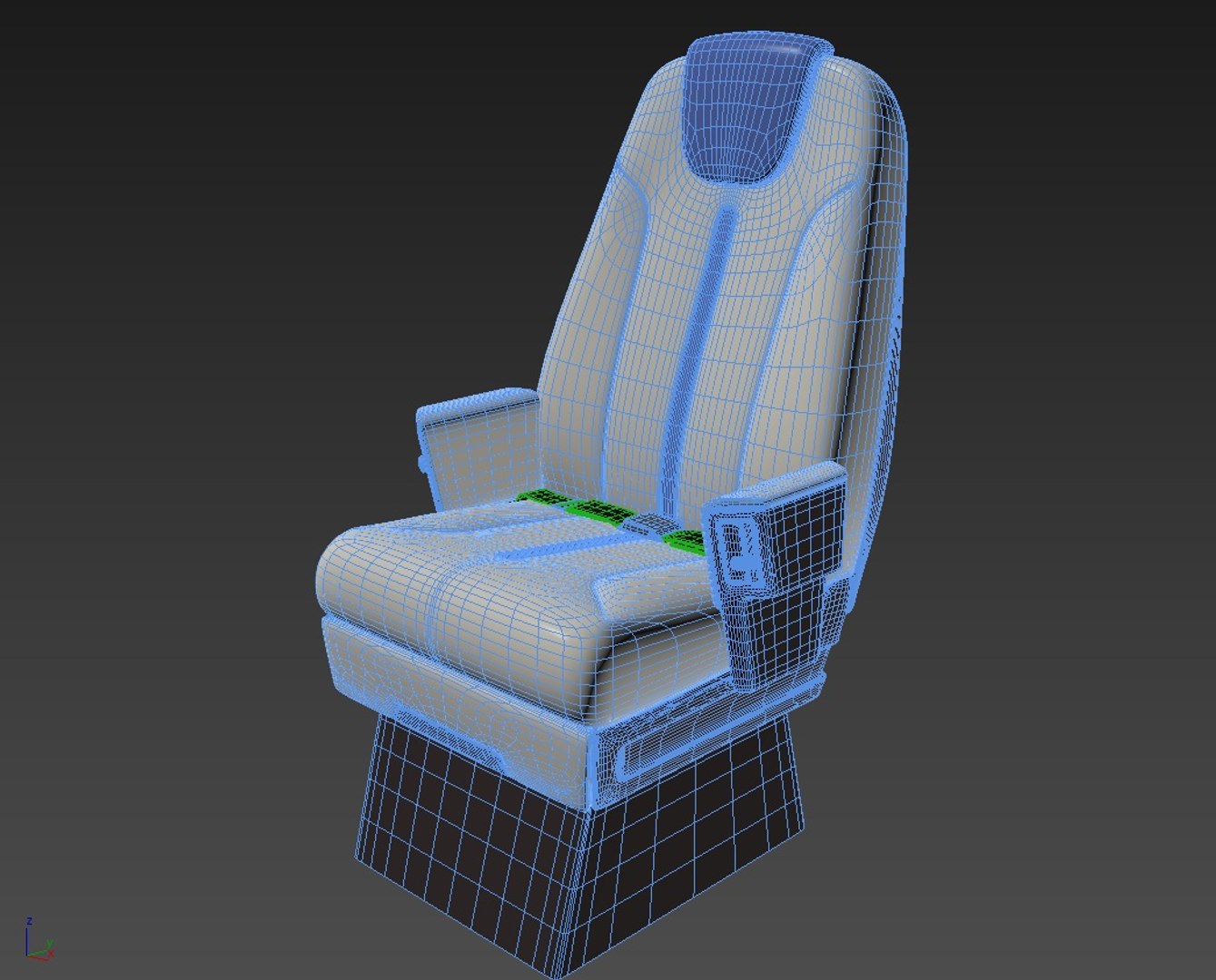 Airplane chair 3D model - TurboSquid 1478563