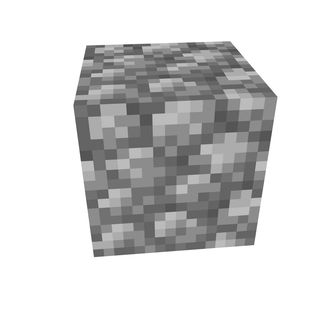 MINECRAFT COBBLESTONE BLOCK model - TurboSquid 1996563