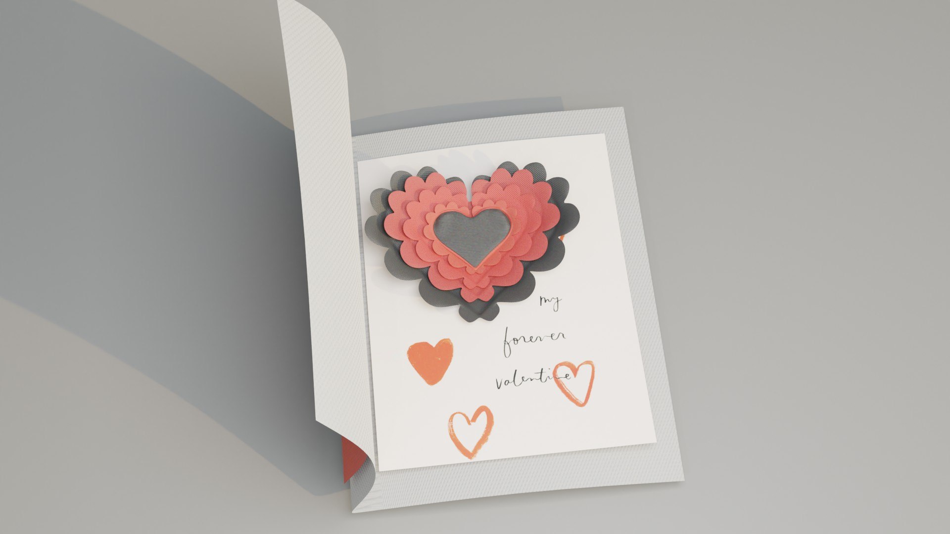 Card Valentine 3D Model - TurboSquid 1689900