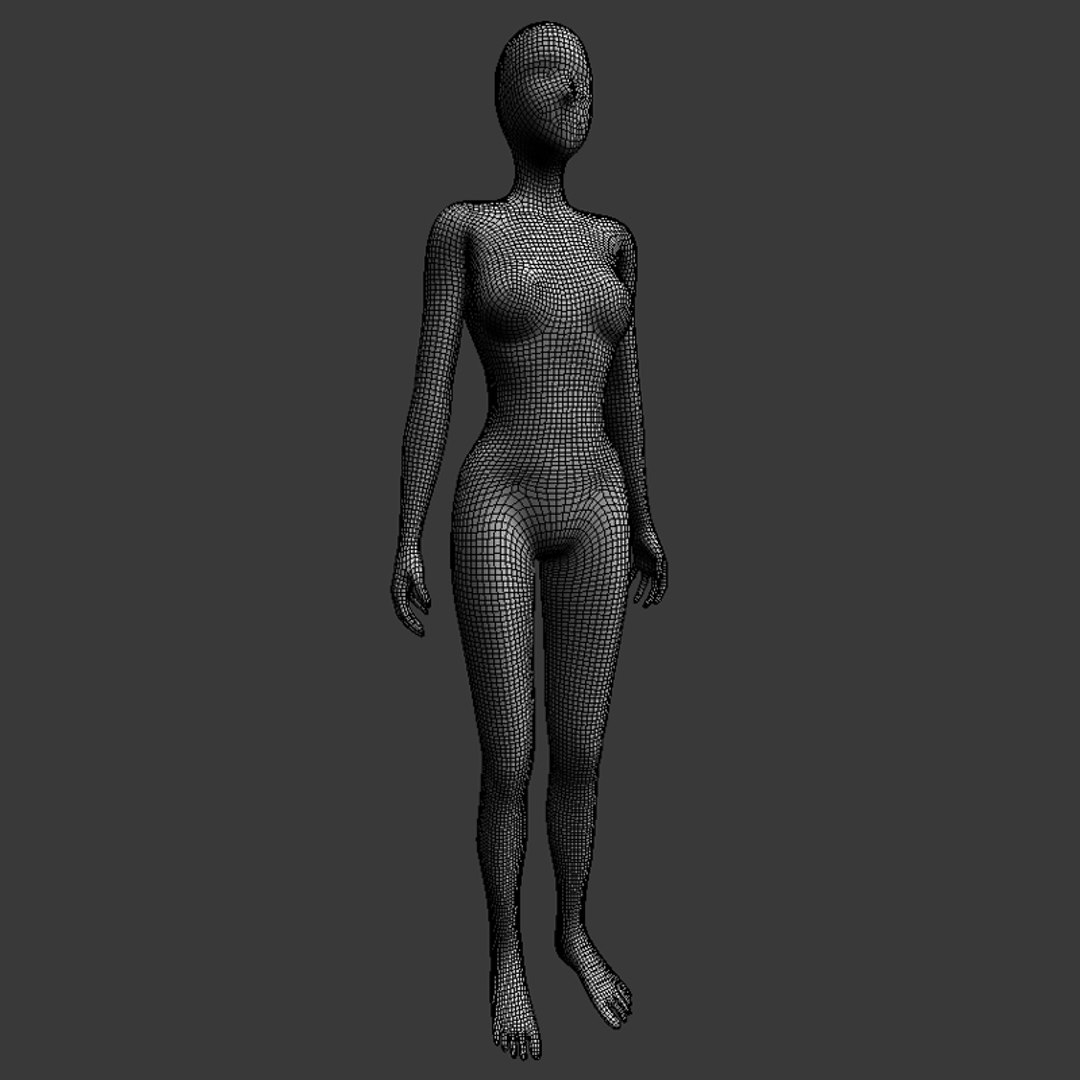 3d Model Female Human Girl