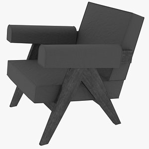 capitol complex armchair jeanneret 3D
