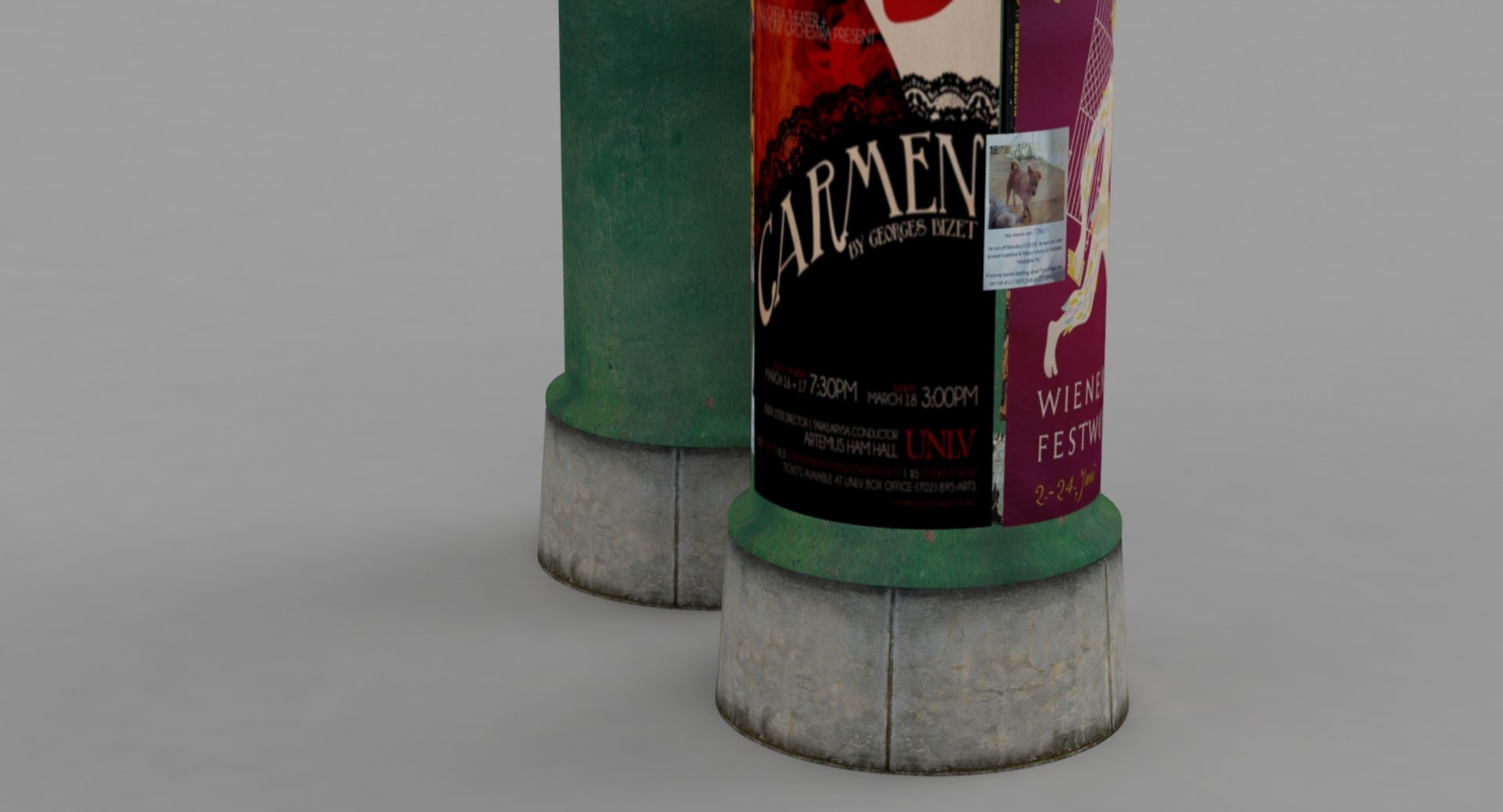 3d Poster Column