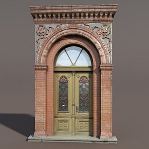 ornate door modelled 3d max