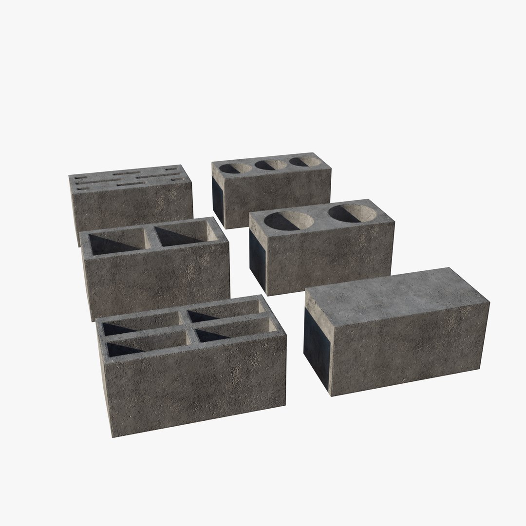 modèle 3D de 6 briques de ciment TurboSquid 2317618 — free download