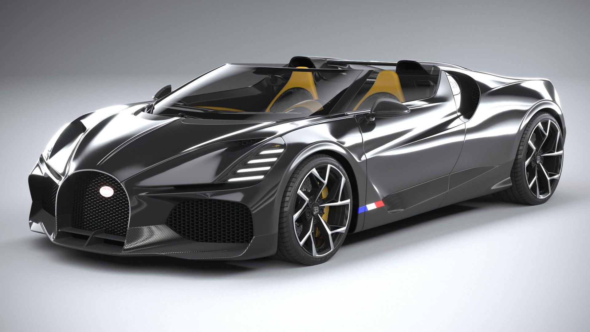 3D Bugatti W16 Mistral 2024 TurboSquid 1961652